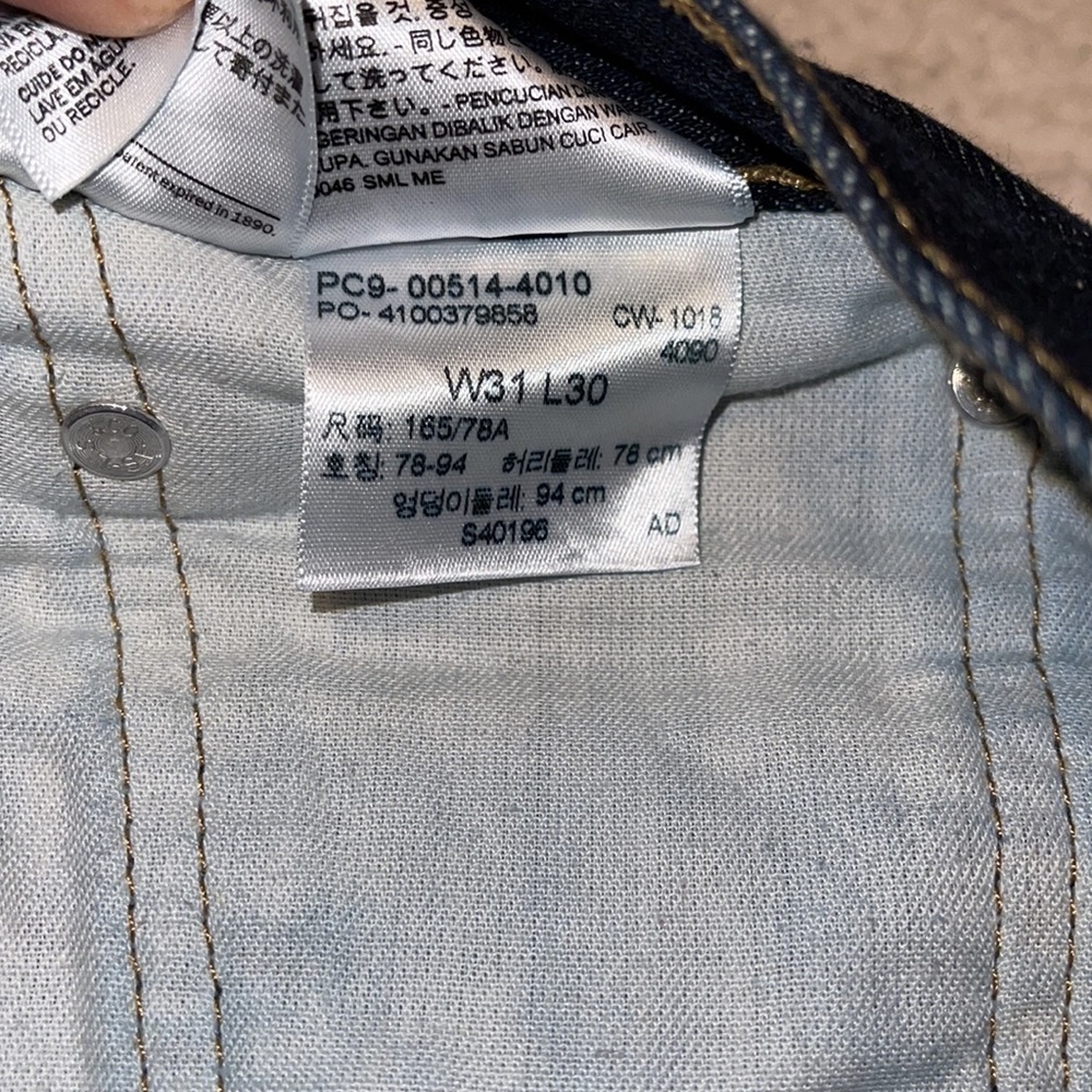 Mens Levi’s 514 Dark Wash Jeans! - Picture 5 of 6